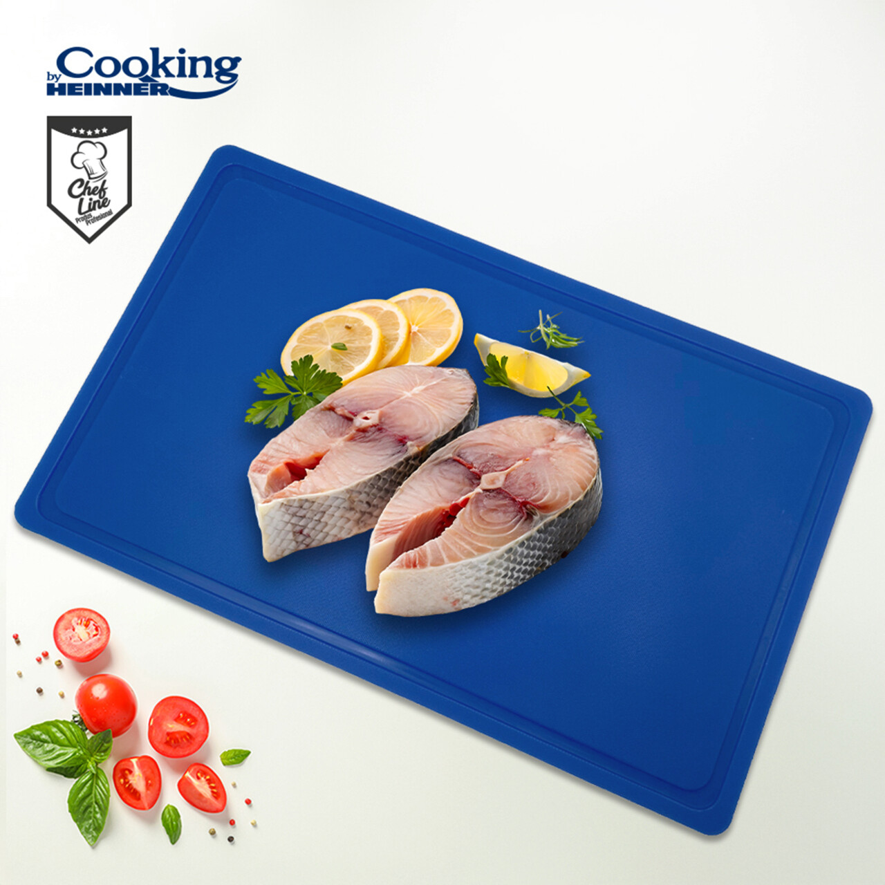 Tocator HACCP GN1/1, Cooking by Heinner, 53x32.5x2 cm, polietilena (LPDE), albastru - imagine 3